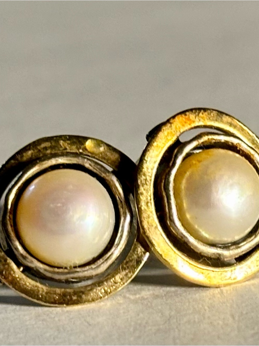 Gold Plated sterling silver Paz Creation Stud Earrings - Classic Women’s Jewelry